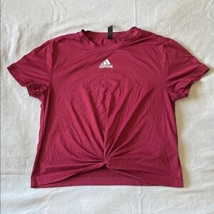 Adidas Red Activewear Top